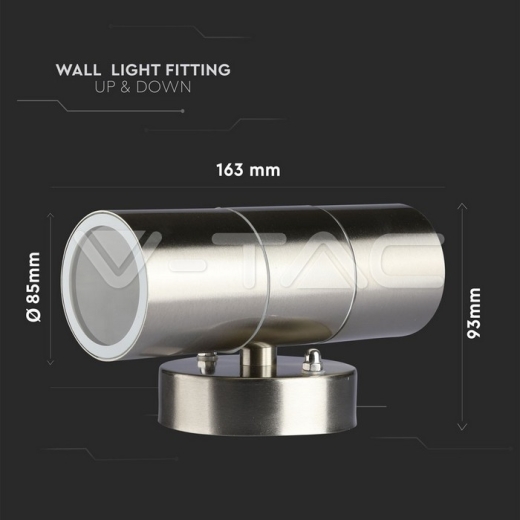 Wall Fitting GU10 Steel Body 2 Way IP44 - 11