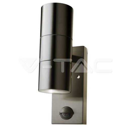 Aplique de pared Sensor 2xGU10 cuerpo de acero IP44 - 3