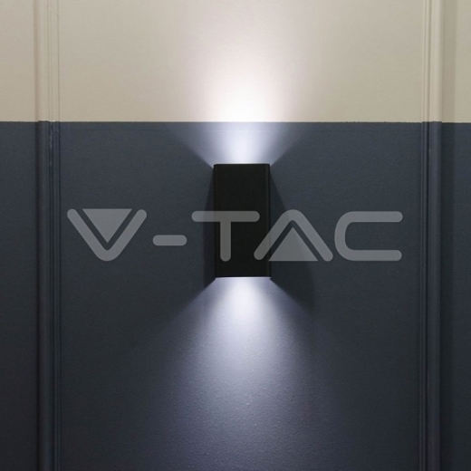 Aplique de pared 2xGU10 Aluminio Cuadrado Negro IP44 - 11