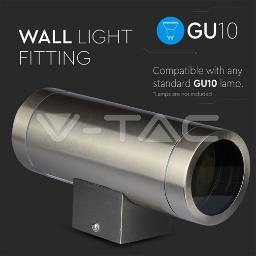 Wall Sleek Wall Fitting GU10 Steel Body 2 Way IP44 - 6