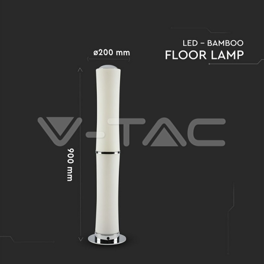 Lámpara de suelo 32W LED Dimmable mediante tacto cuerpo blanco 3000K - 5