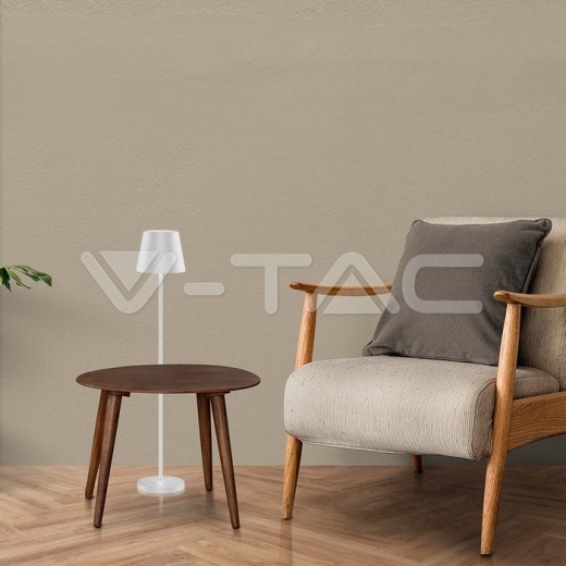 4W LED Floor Lamp White Body 3000K IP54 - 11