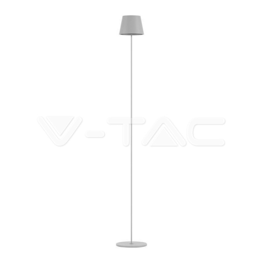 4W LED Floor Lamp White Body 3000K IP54 - 1