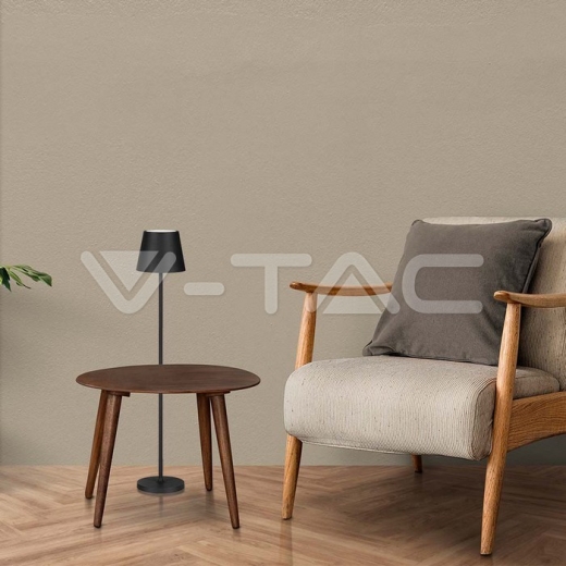 Lámpara de Pie LED 4W Cuerpo Negro 3000K IP54 - 10