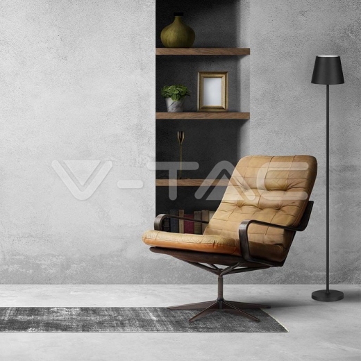 Lámpara de Pie LED 4W Cuerpo Negro 3000K IP54 - 9