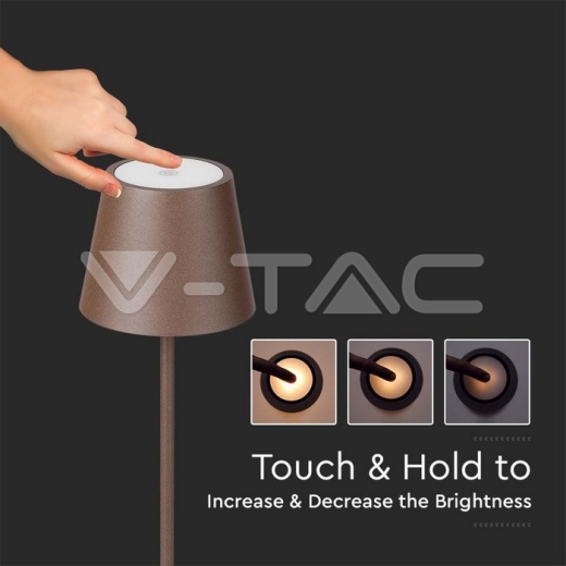 Lámpara de Pie LED 4W Cuerpo Corten 3000K IP54 - 5