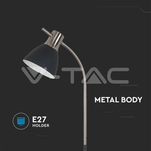 Lámpara de suelo de diseño casquillo E27 color negro - 2