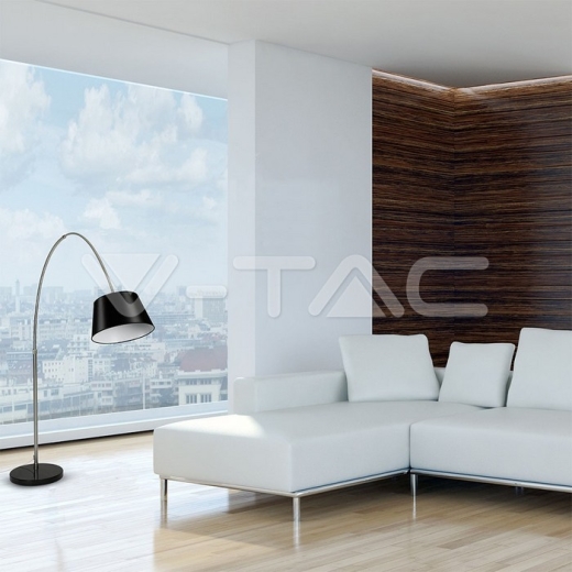 Lámpara de suelo LED E27 cuerpo Negro - 10