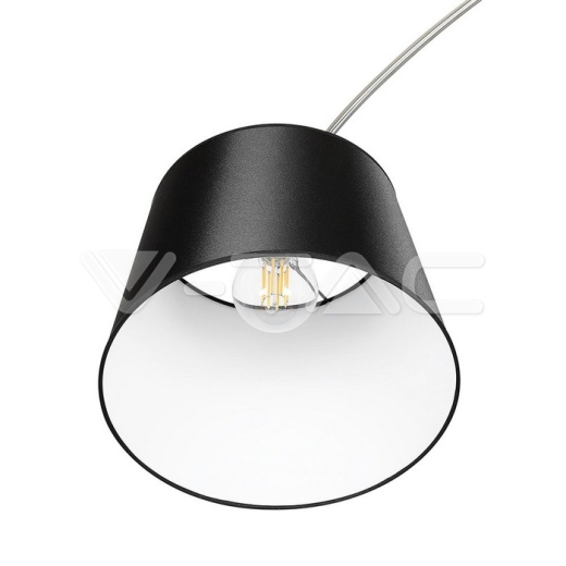 Lámpara de suelo LED E27 cuerpo Negro - 2