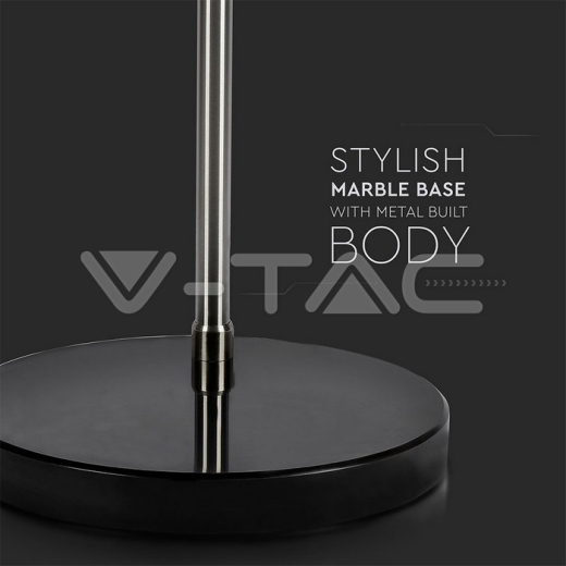 Lámpara de suelo LED E27 cuerpo Negro - 7