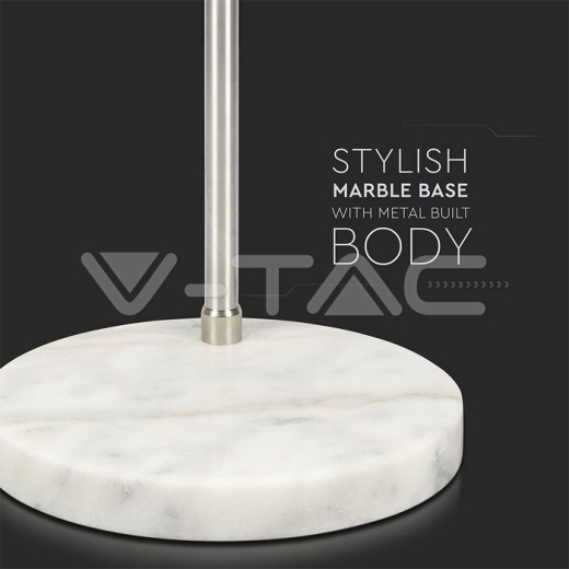 LED Floor Lamp E27 Ivory Lamp Shade - 7