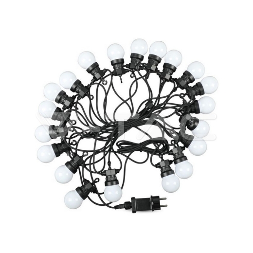 Guirnalda de luces LED 10m. 20 Bombillas EU 6000K - 1