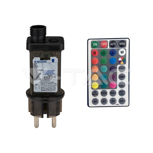 0.5W Bulb LED String Light EU Plug RGB - 2