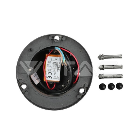 Lámpara de jardín 10W LED cuerpo negro altura 25cm 4000K - 3