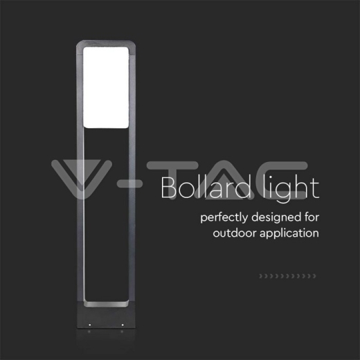 Baliza de Jardín 10W SAMSUNG CHIP Cuerpo Negro IP65 4000K - 3