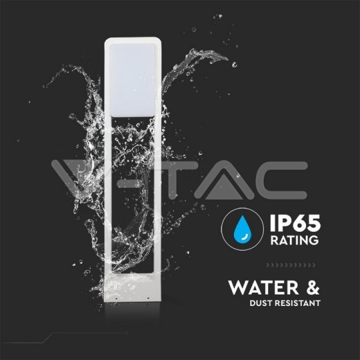 Lámpara de jardín 10W LED SAMSUNG Chip cuerpo blanco IP65 6400K - 5