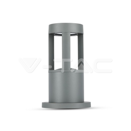 Lámpara de jardín 10W LED cuerpo gris altura 25cm 3000K - 1