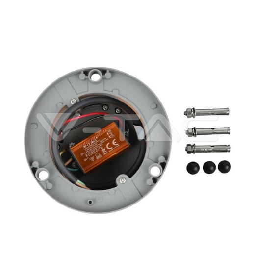 Lámpara de jardín 10W LED cuerpo gris altura 25cm 3000K - 3