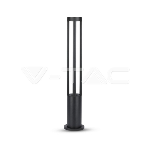 Lámpara de jardín 10W LED cuerpo negro altura 80cm 3000K - 1
