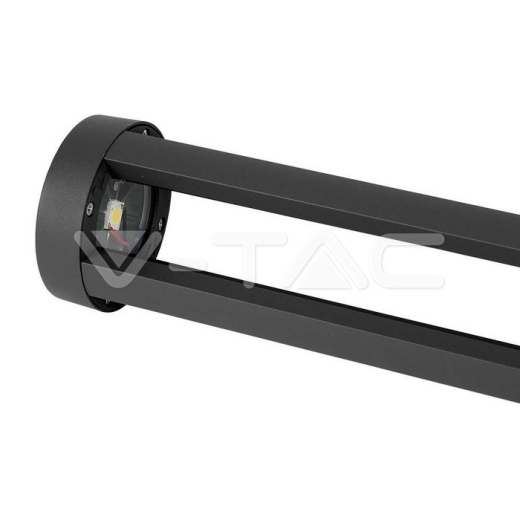 Lámpara de jardín 10W LED cuerpo negro altura 80cm 6400K - 2