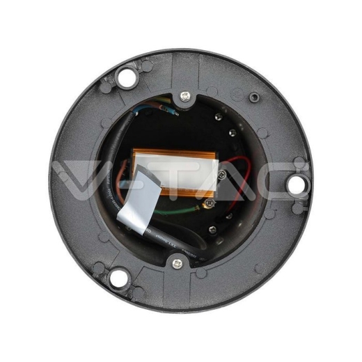 Lámpara de jardín 10W LED cuerpo negro altura 80cm 6400K - 3