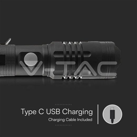 Linterna LED 10W Luz Recargable IP44 - 6