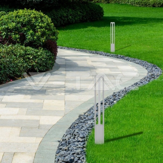 10W LED Bollard Light White Body 80cm Height CREE Chip 4000K - 7