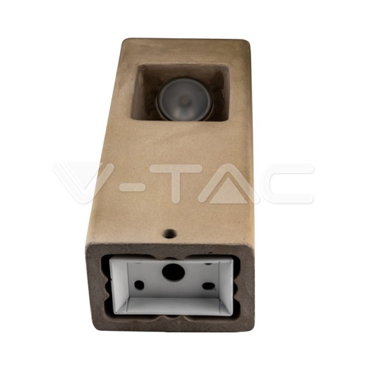 Lámpara de pared 12W LED hormigón gris claro IP65 3000K - 3