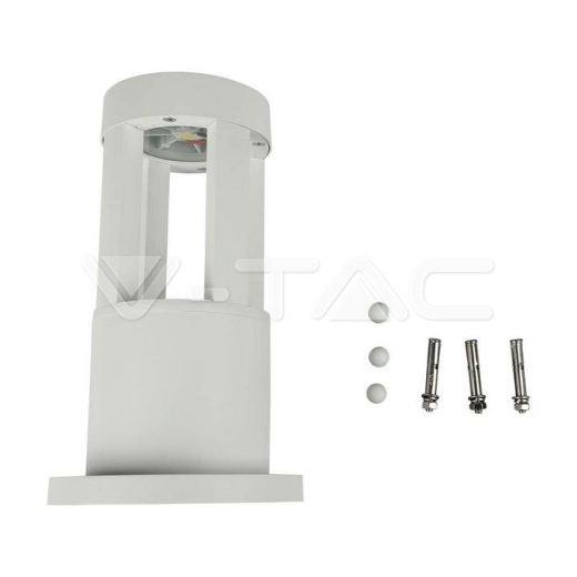 10W LED Bollard Light White Body 25cm Height CREE Chip 4000K - 3