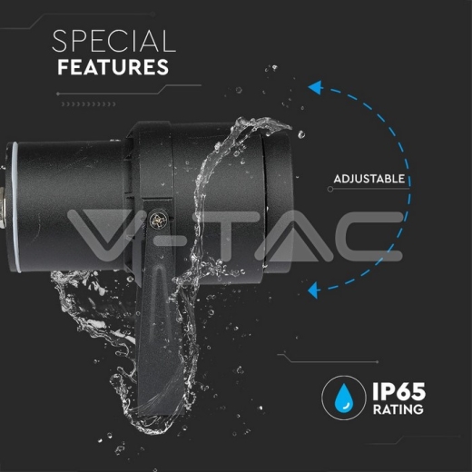 Pincho de jardín de LED 12W cuerpo negro luz verde - 9