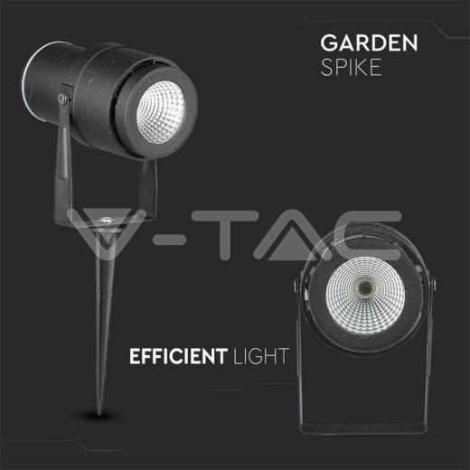 Pincho de jardín de LED 12W cuerpo negro 4000K - 6