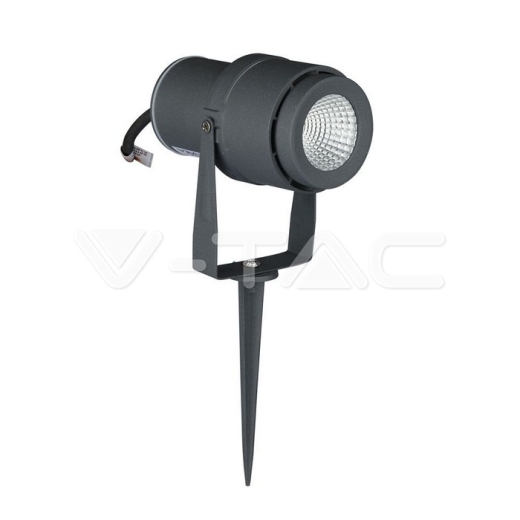 Pincho de jardín de LED 12W cuerpo gris 4000K - 1