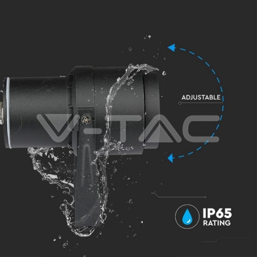 12W LED Garden Spike Lamp Black Body 3000K - 8