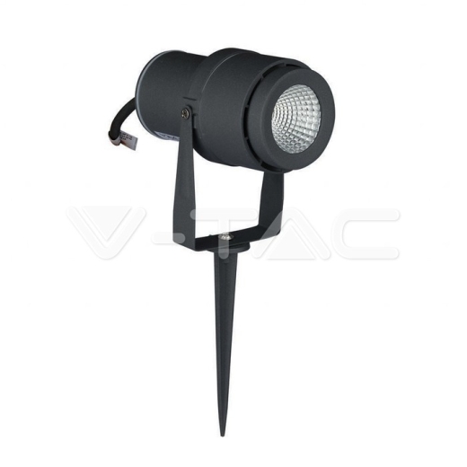 Pincho de jardín de LED 12W cuerpo gris luz verde - 2