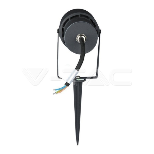 Pincho de jardín de LED 12W cuerpo gris luz verde - 4