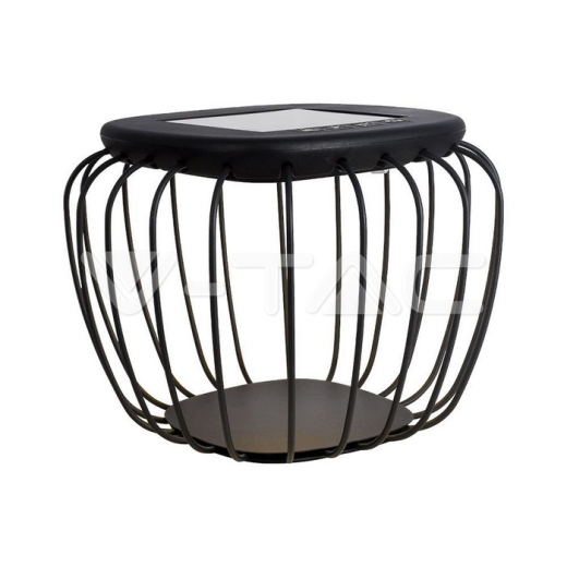 1W LED Designer Solar Light Black Body 6000K+3000K - 1