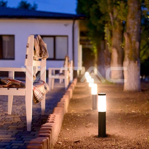 Е27 Bollard Lamp 45cm Stainless Steel Body Grey IP44 - 5