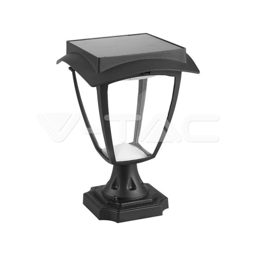 Aplique de suelo Solar 2W LED Cuerpo negro 3000K + 6000K IP44 - 1