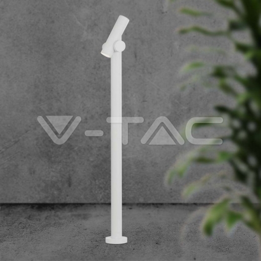 Baliza Foco Spot 2x2.6W 2 Vías (129x159x1000mm) 3000K Cuerpo Blanco IP44 - 9