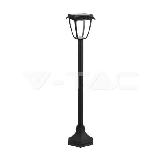 Aplique de suelo Solar 2W LED Cuerpo negro 3000K + 6000K IP44 - 1
