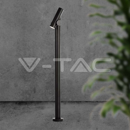 Baliza Foco Spot 2x2.6W 2 Vías (129x159x1000mm) 3000K Cuerpo Negro IP44 - 9