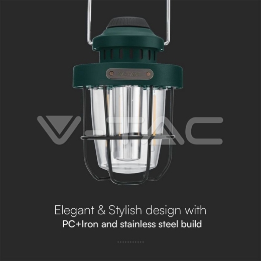 Luz LED recargable para camping de 3W regulable IP44 - 3