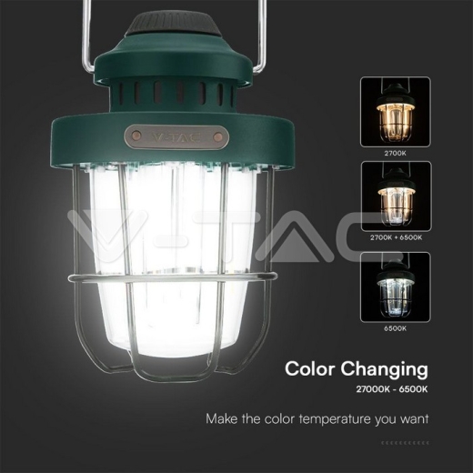 Luz LED recargable para camping de 3W regulable IP44 - 5