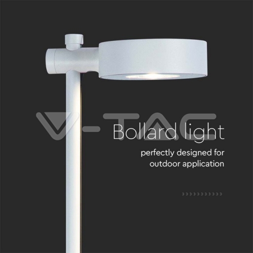 Baliza LED 6W Cuerpo Blanco 3000K IP54 - 4