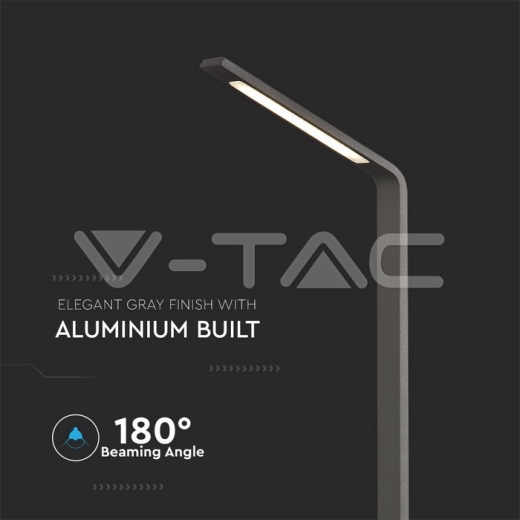 Baliza LED 6W 4000K IP54 cuerpo gris - 2