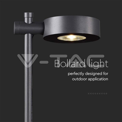 Baliza LED 6W Cuerpo Negro 3000K IP54 - 4