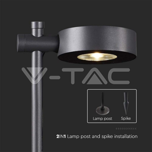 Baliza LED 6W Cuerpo Negro 3000K IP54 - 5