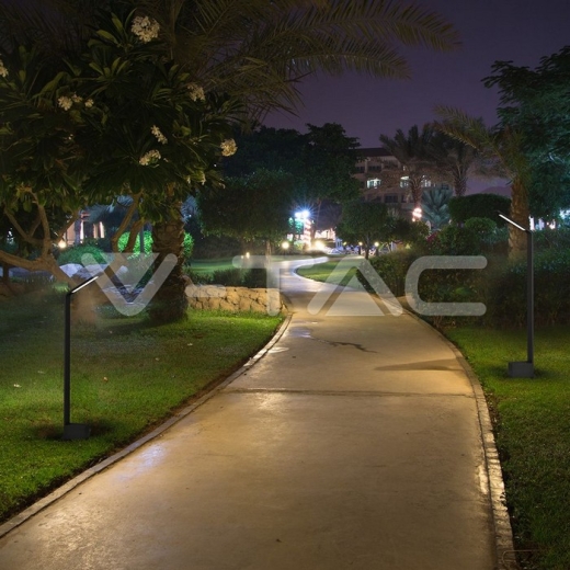 5W LED Outdoor Bollard Lamp Black Body 4000K IP54 - 5