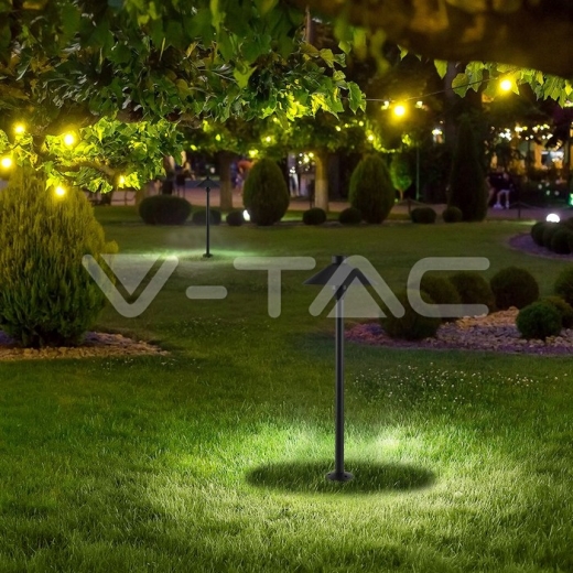 7W LED Garden Lamp Pole/Spike Black Body IP65 3000K - 7