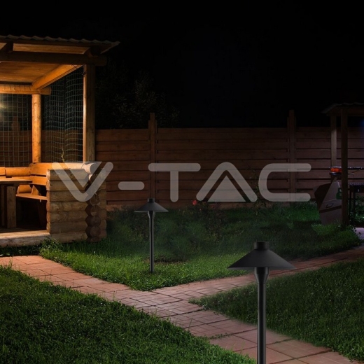 Foco LED de Jardín 7W SAMSUNG Chip Cuerpo Negro IP65 3000K - 8